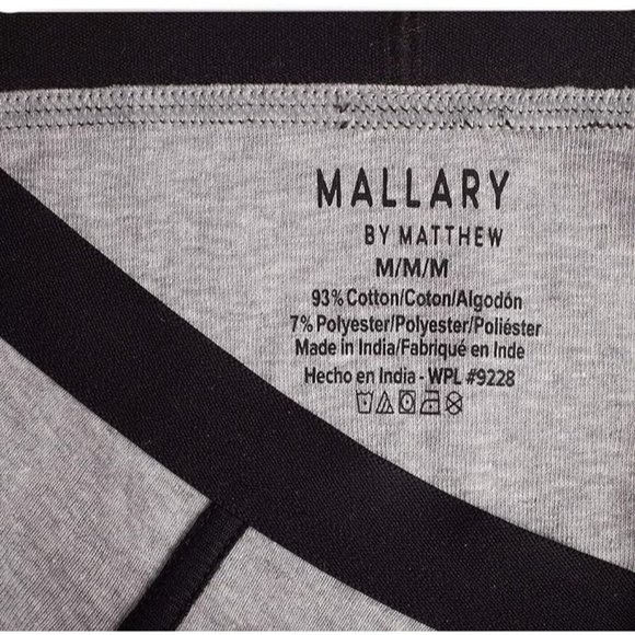 MALLARY BY MATTHEW Boys 100% Cotton Briefs Underwear (8 Pack) Black/White Briefs - Picture 5 of 7